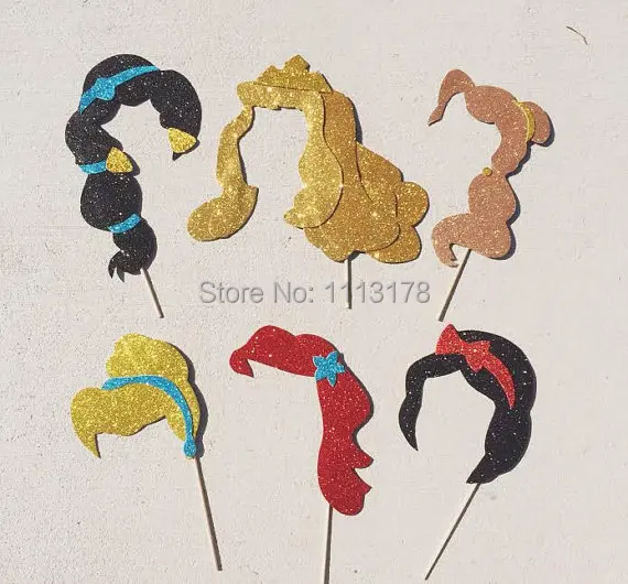 Набор аксессуаров для Фотокабины в стиле принцессы с блестками Реквизит дня