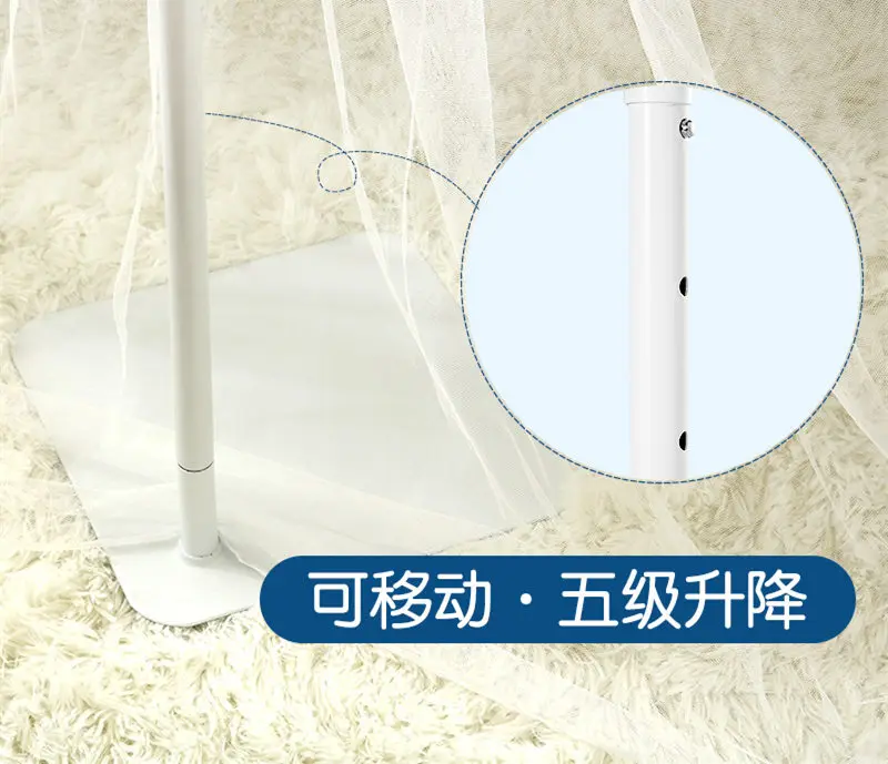 

Embroidery Cartoon Large Size Crib Netting Round Dome Baby Bed Mosquito Net Princess Baby Bed Canopy Boys Girls Tent Curtains