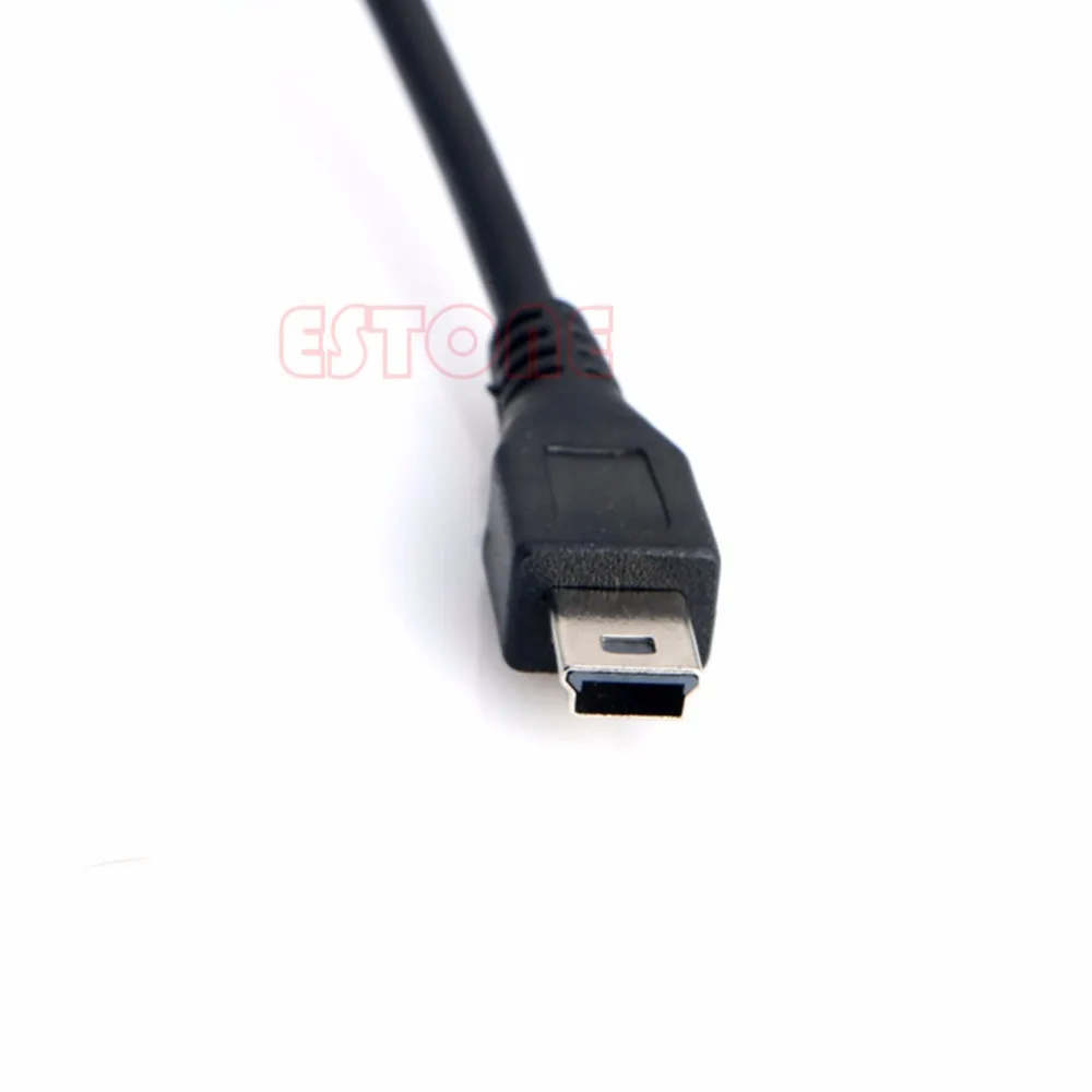 12В до 5В жесткий провод кабель 3 5 м Мини/микро USB адаптер для автомобиля тире