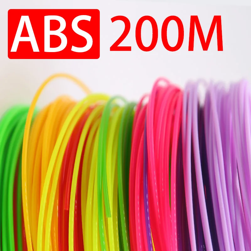 20 Colors Each Color 10 Meter 1.75MM ABS 3D Printing Pen Filament Refills 200m Drawing Supplie Gift for Kid Best | Компьютеры и офис