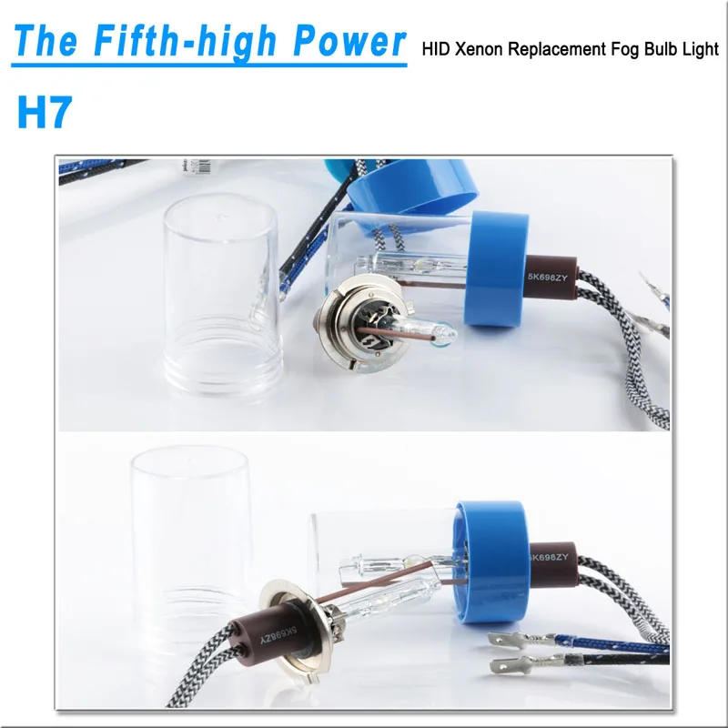 2 шт. HID ксеноновая лампа 35 Вт 6500 к 9012/HIR2 12 V сменный комплект фары для