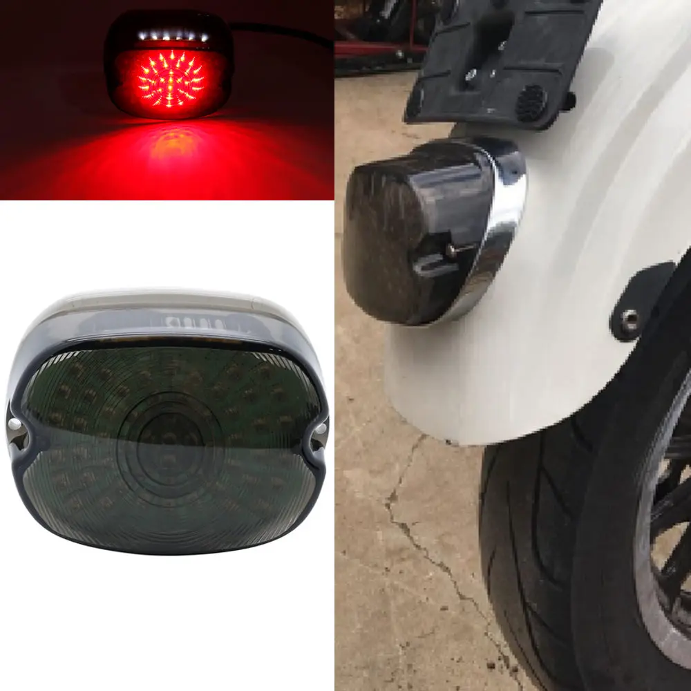 Светодиодный задний фонарь для мотоцикла стоп сигнал номерного знака Harley Softail