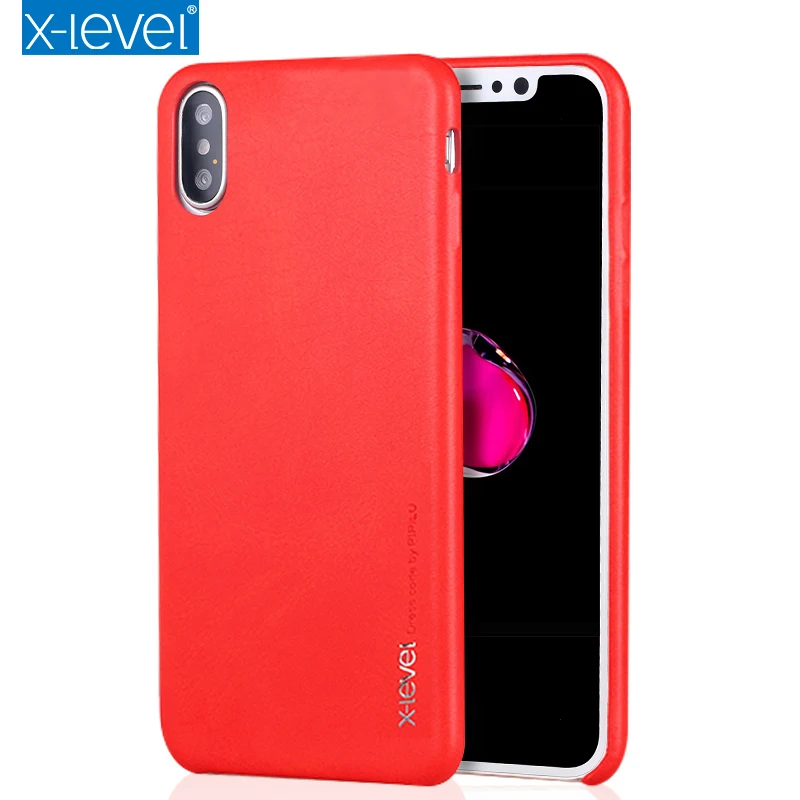 X-level Luxury Vintage Leather Texture Phone Case for Iphone X XR XS MAX 6 6S 7 8 PLUS Simple Slim Thin Back Cover Coque Capas |