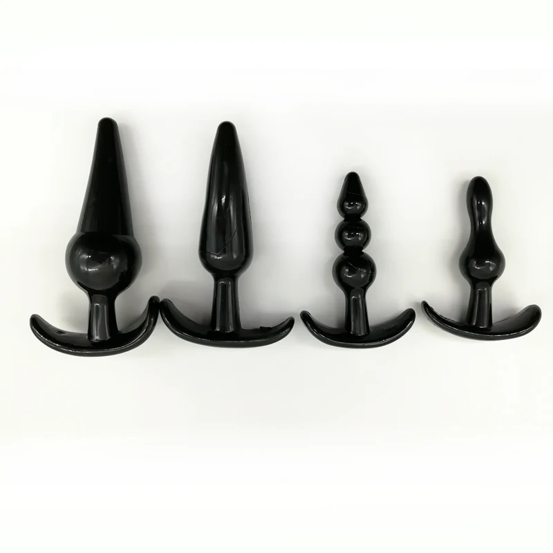 Thierry 100% Real Photo 4 Pcs/Set Silicone Anal Toys Butt Plugs Dildo Sex Adult Products for Women and Men |