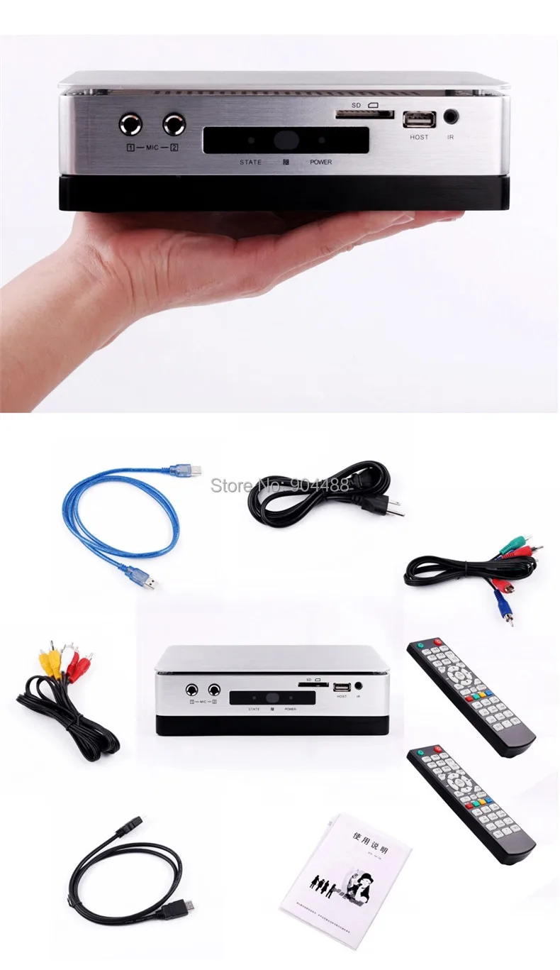 Домашняя система караоке проигрывателя ktv HDD со встроенным беспроводным