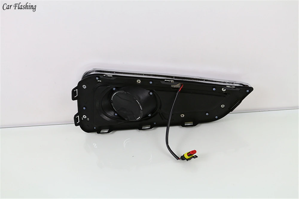 Автомобильная проблесковая 1 набор 12V ABS светодиодный для Honda City Grace DRL Вождения освещают светильник Дневной светильник с желтым сигналом поворота