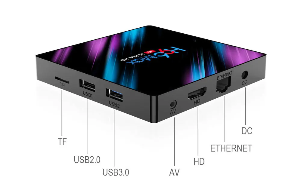 Последний H96 Max 3318 Rockchip RK3318 четырехъядерный ОЗУ 4 Гб ПЗУ 64 Гб двойной Wifi UHD OS Android 9,0 H96MAX ТВ коробка vs Ip tv Box
