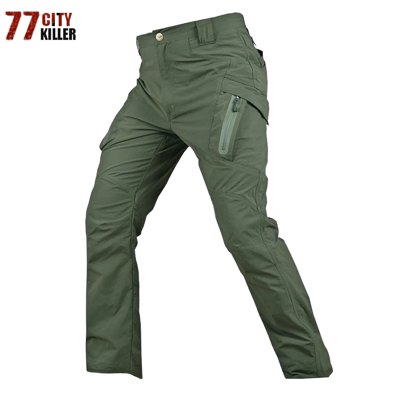 

Summer IX9 Tactical Cargo Pant Men Quick-dry Trousers Military Multi-pockets SWAT Combat Stretch Paintball Pant Plus Size S-5XL