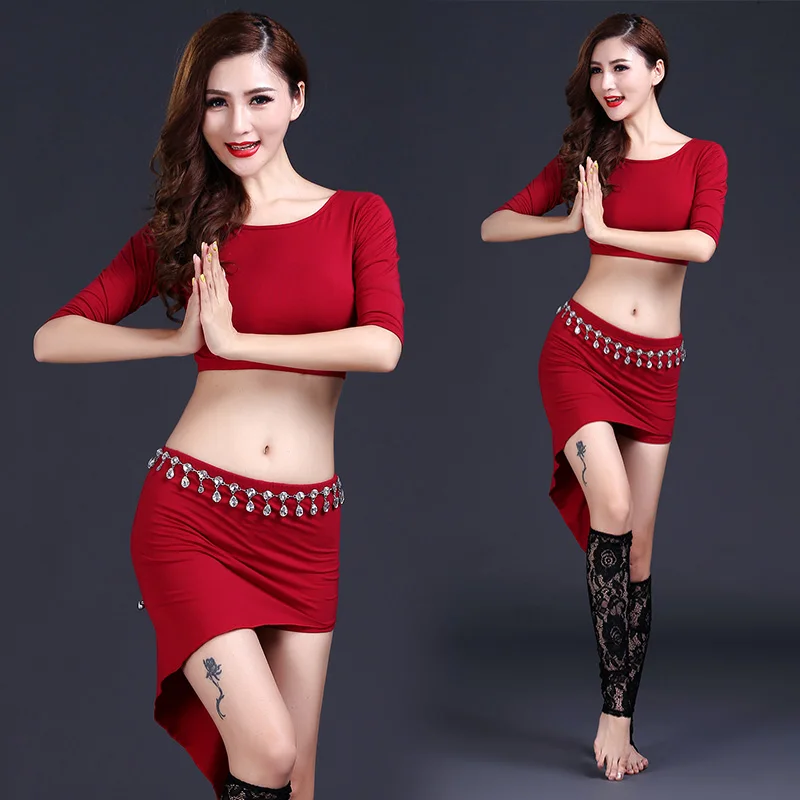 

Spring Summer 2019 New Belly Dance Costume Set Women Bellydance Professional Practice Skirt Large Size Suit Lady Clothes H4531