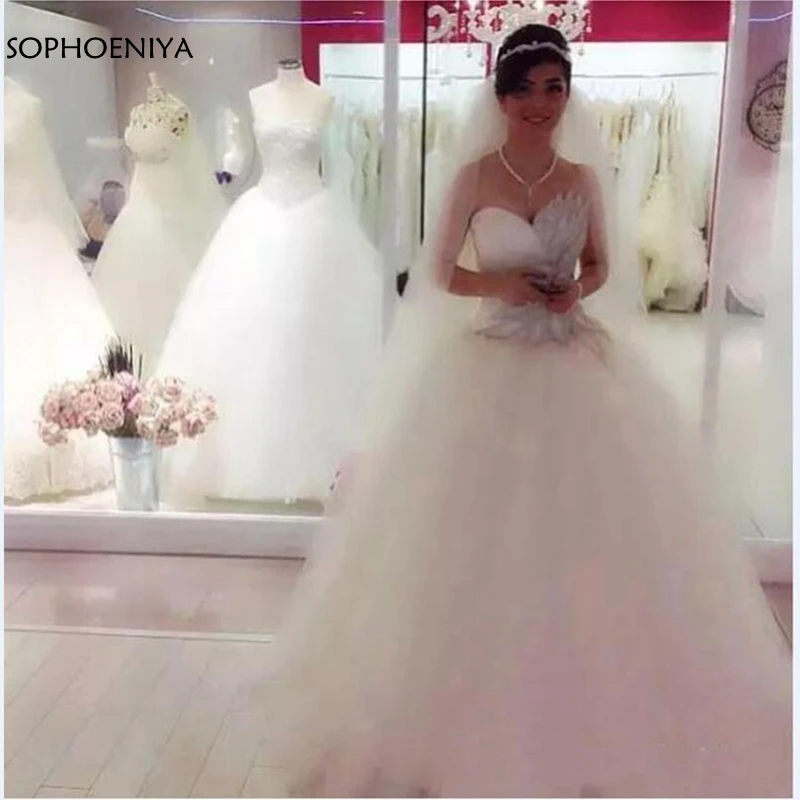 Vestido de Noiva принцесса свадебные платья 2021 casamento Стразы с украшением в виде