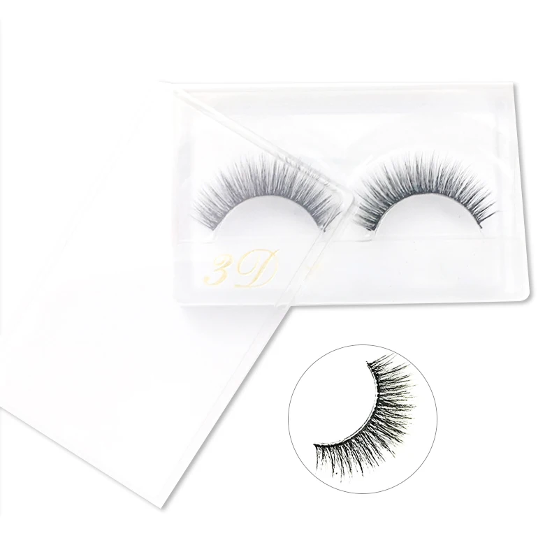 BONNIE CHOICE False Eyelashes Women's Makeup 3D Reusable Natural Long Fake Lashes Hand-made 1 Pair | Красота и здоровье