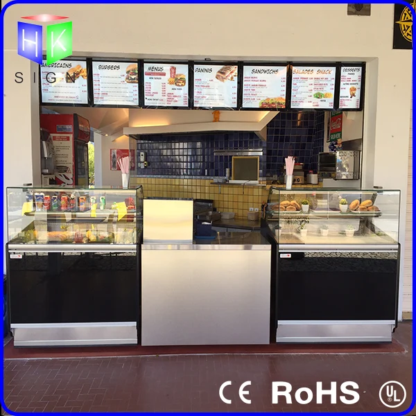 A3 магнитные рекламные знаки для меню доска Ресторан фаст фуд со светодиодным