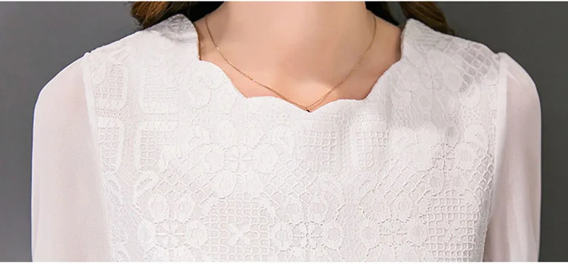 Seven sleeves Large size Lace Chiffon Clothing 2017 Spring New Women Dress High quality Comfortable Fashion Charm Vestido OME302 |