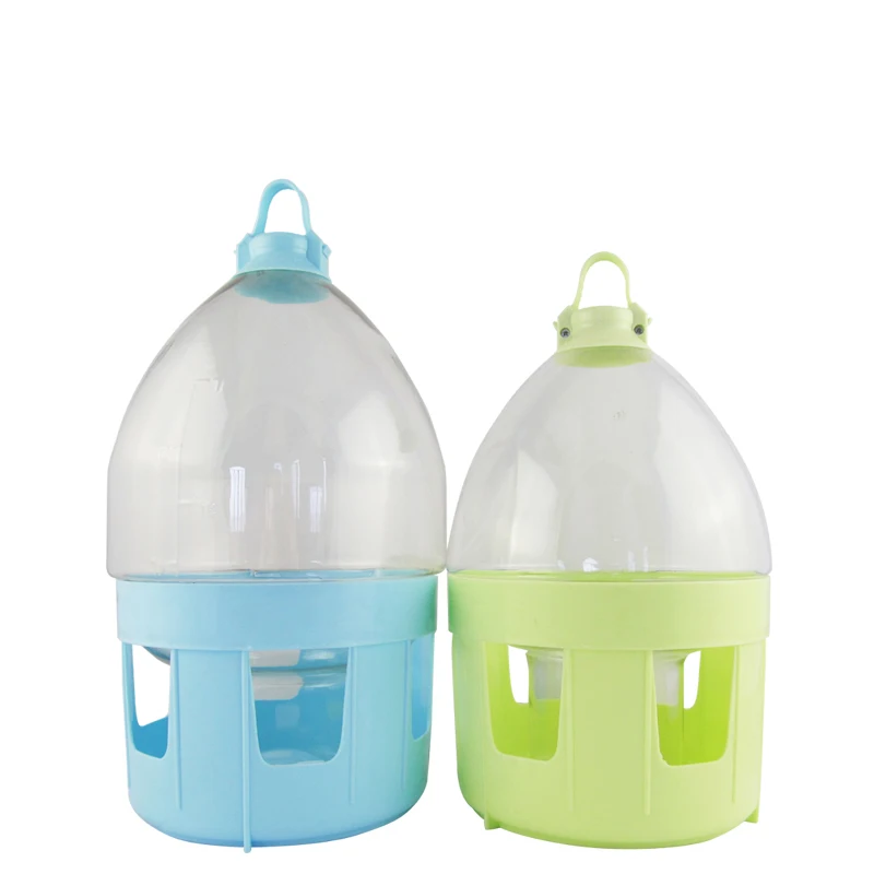 Голуби подачи воды 2L/4L/6L/8L Горшок Пластик поилка для домашнего животного ручка