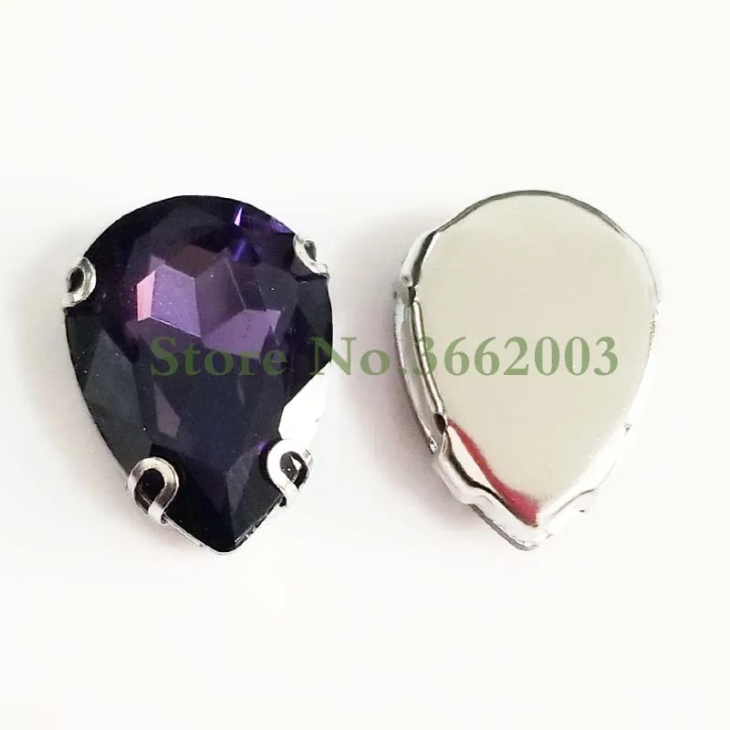 Стразы DR образной формы из закаленного стекла темно фиолетовые стразы когти с