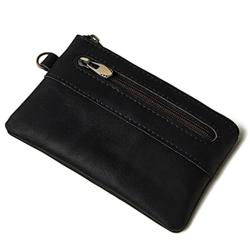 Artmi Unisex Genuine Leather Change Wallets Zipper Coin Bag Fshion Casual Small Wallet | Багаж и сумки