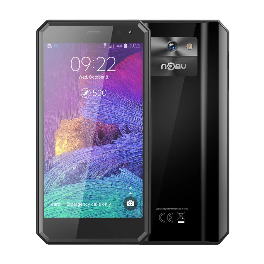 Nomu M6 смартфон 5," HD четырехъядерный 2 ГБ+ 16 Гб MTK6737T Android 6,0 13.0MP 1280x720 3000 мАч IP68 водонепроницаемый мобильный телефон
