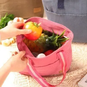 Новинка удобная портативная сумка для ланча термоизолированная закусок женская