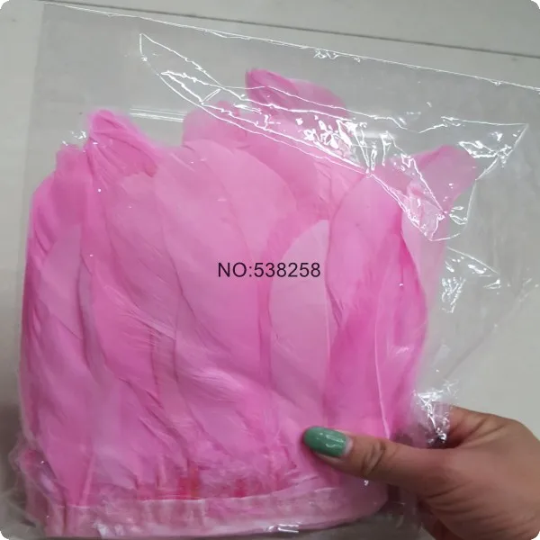 pink 2 м/лот естественное окрашивание гусиное перо украшение лентами DIY Перья для декора ремесел платье, украшенное перьями ткань пояс Одежда - Цвет: pink