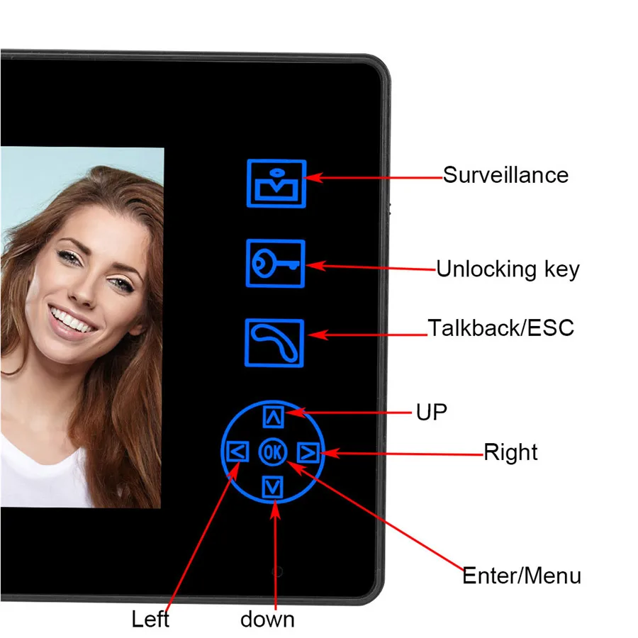 7 &quotЖК-монитор Беспроводной видео домофон система камер домашней безопасности