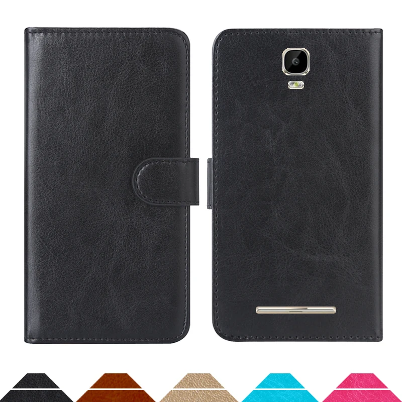 

Luxury Wallet Case For DEXP Ixion MS650 PU Leather Retro Flip Cover Magnetic Fashion Cases Strap