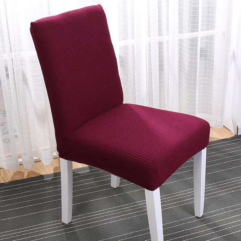 wine red M 2 шт./лот льняно-хлопковые чехлы на стулья для кухни банкетного отеля DIY Северный стул, цветные Чехлы, съемный чехол на сиденье, домашний декор - Цвет: wine red M