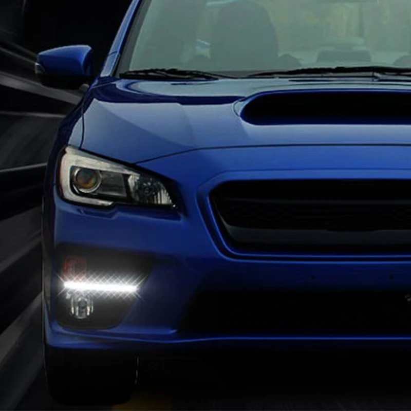 Hlxg DRL 12V Светодиодный светильник дневного света для Subaru WRX 2015 2016 2017 желтый