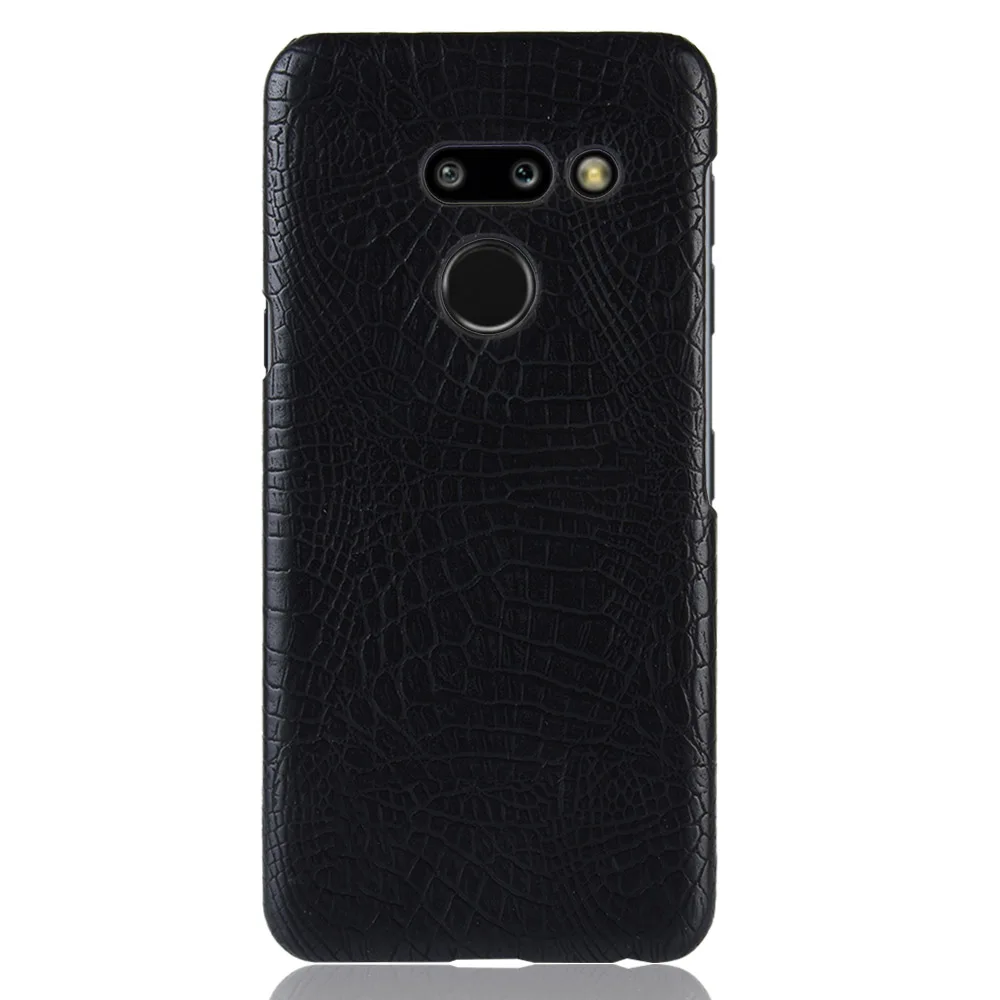 Текстура под крокодиловую кожу из искусственной кожи Hard чехол для телефона LG G8 G7