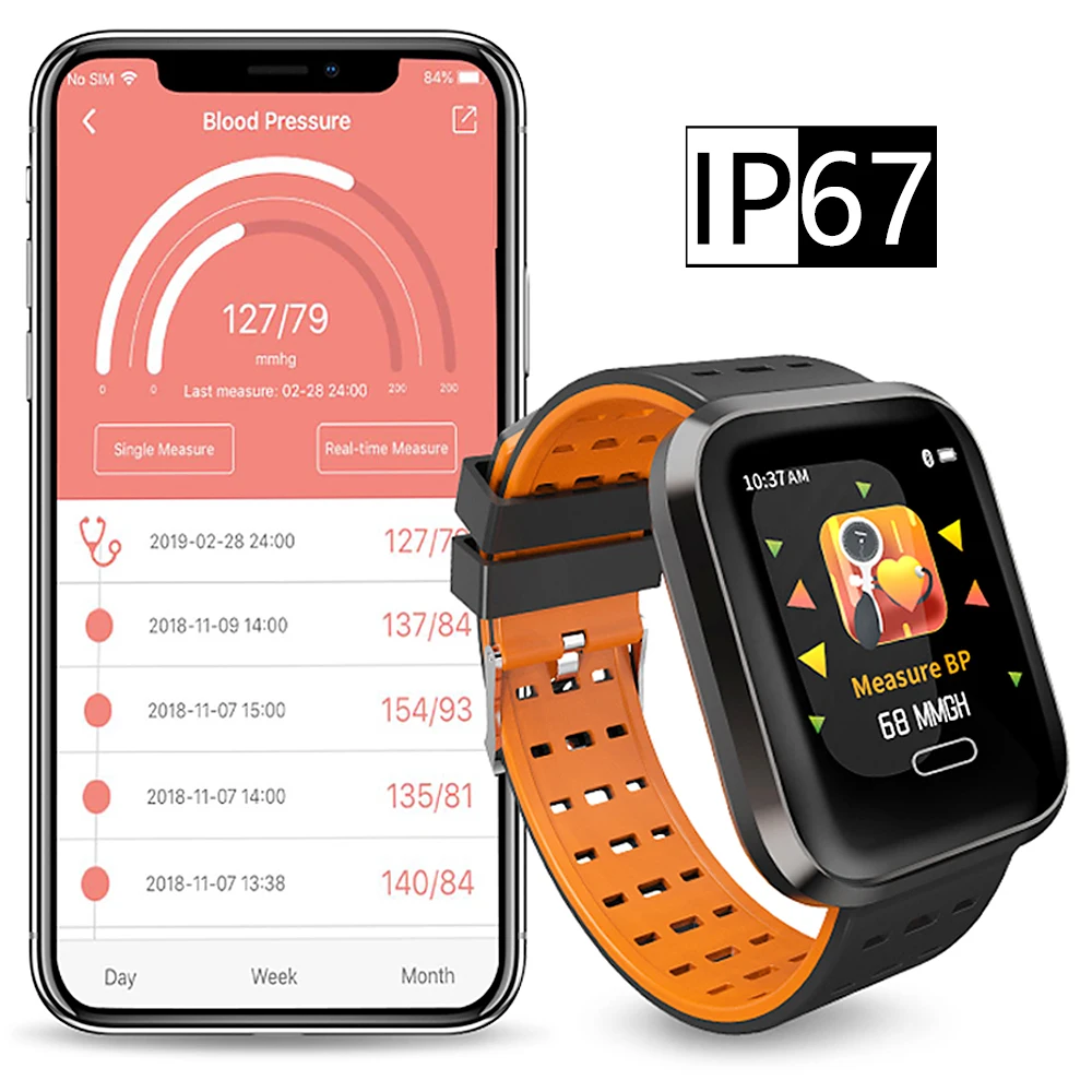 Смарт часы Timethinker A8 мужские спортивные фитнес браслет кровяное давление Монитор