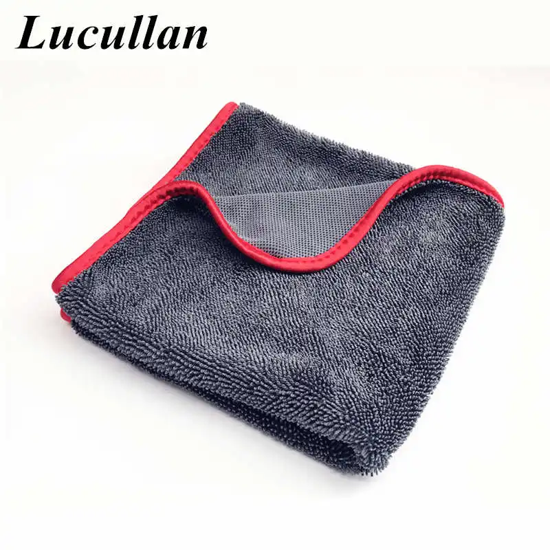 40X60cm Lucullan 40X60 см длинный твист ворс микрофибра сушильная ткань супер абсорбент вихревое полотенце для краски окна пропущенные пятна - Цвет: 40X60cm