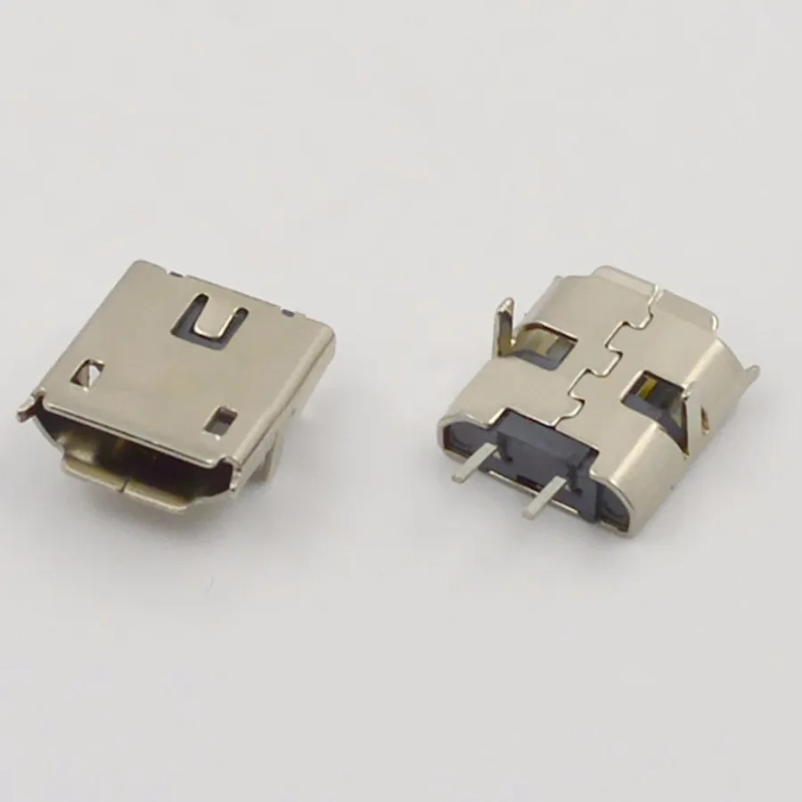 NinthQua 10 шт. MICRO USB 2 контакта гнездовой разъем интерфейса DIP для DIY платы зарядный
