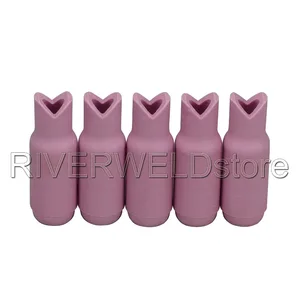 Керамические форсунки TIG 10N50, 4 #90 градусов, для сварки TIG, фонарь, расходные материалы, SR, PTA, DB, WP 17 18 26, 5PK