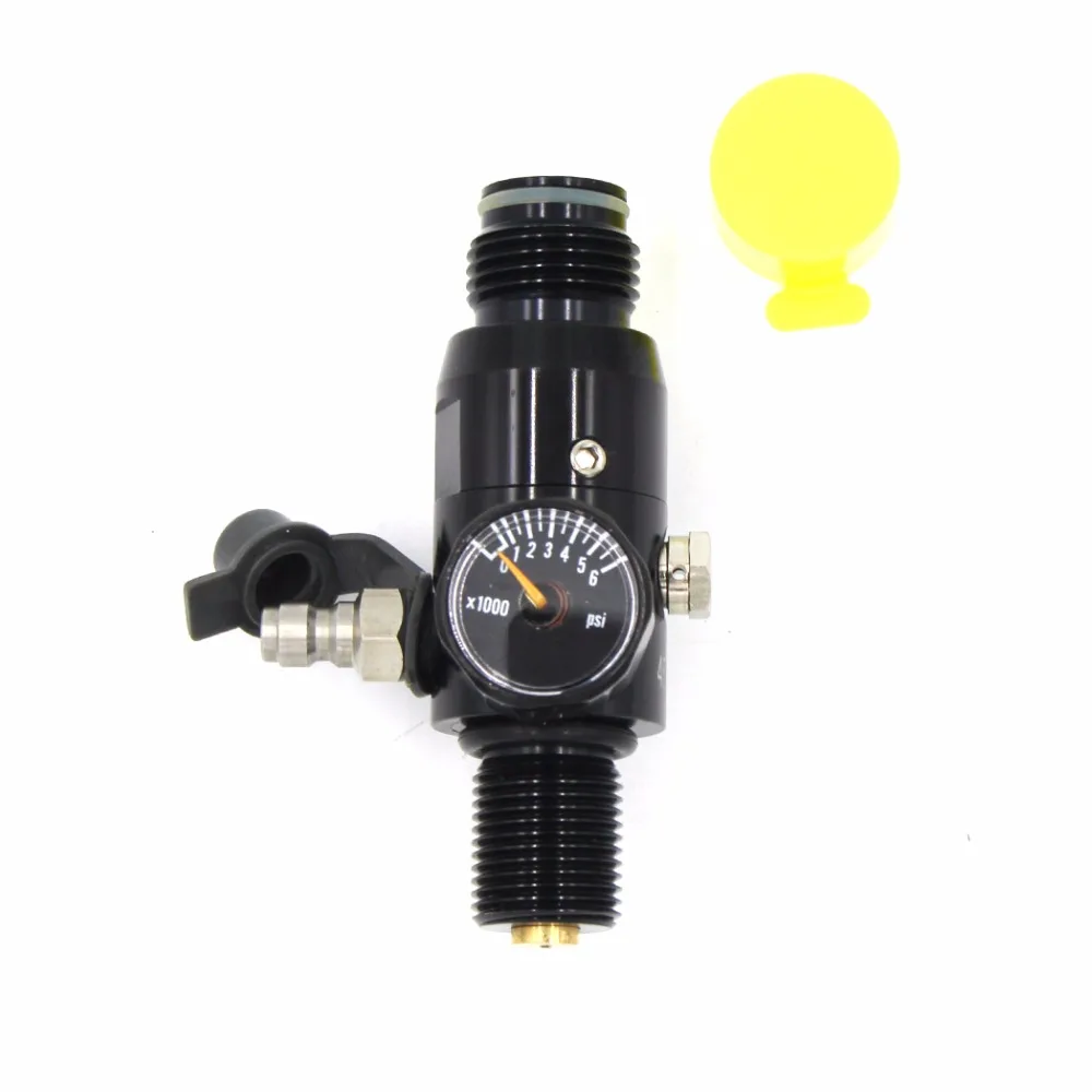 PCP Пейнтбол Airsoft цилиндр гПа регулятор M18x1.5 CF Танк клапан 4500psi входе Давление