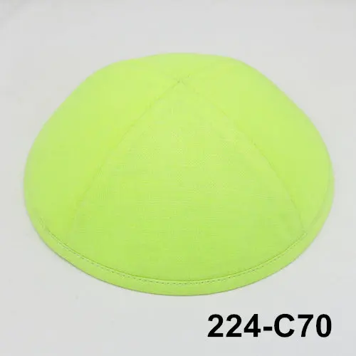 224C70 Kippot Kippa Kippah Linen-2 Kipa19cm Skullies Yarmulke Beanies еврейская шляпа-Кепка с черепом при покупке более 5 лотов скидка be10 - Цвет: 224C70