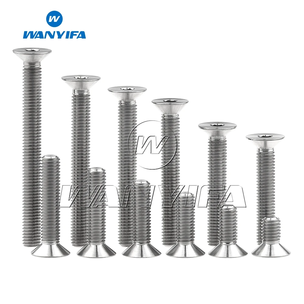 Титановый Wanyifa Ti M8x15 20 25 30 35 40 45 50 60 80 мм стандартный винт для велосипеда мотоцикла |