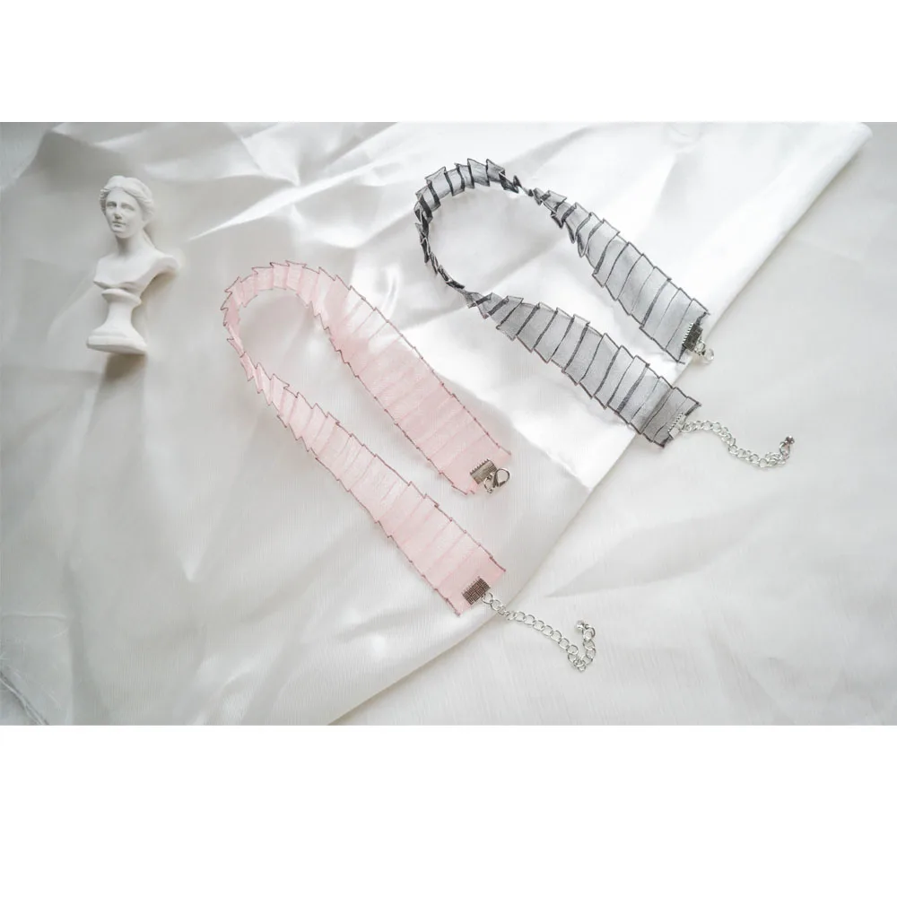 1 шт женский цвет Темперамент Черное Кружевное ожерелье колье Женская