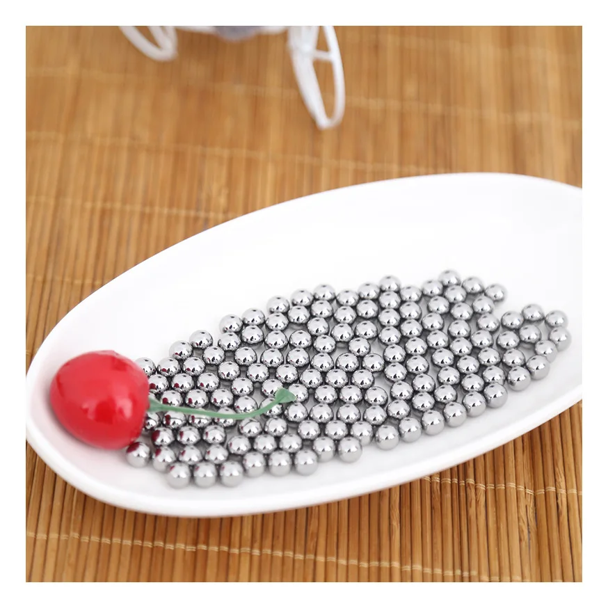 60 / 100pcs3mm4mm5mm 6mm7mm 8 мм 9 Рогатка для охоты мяч нержавеющая сталь приготовления пищи