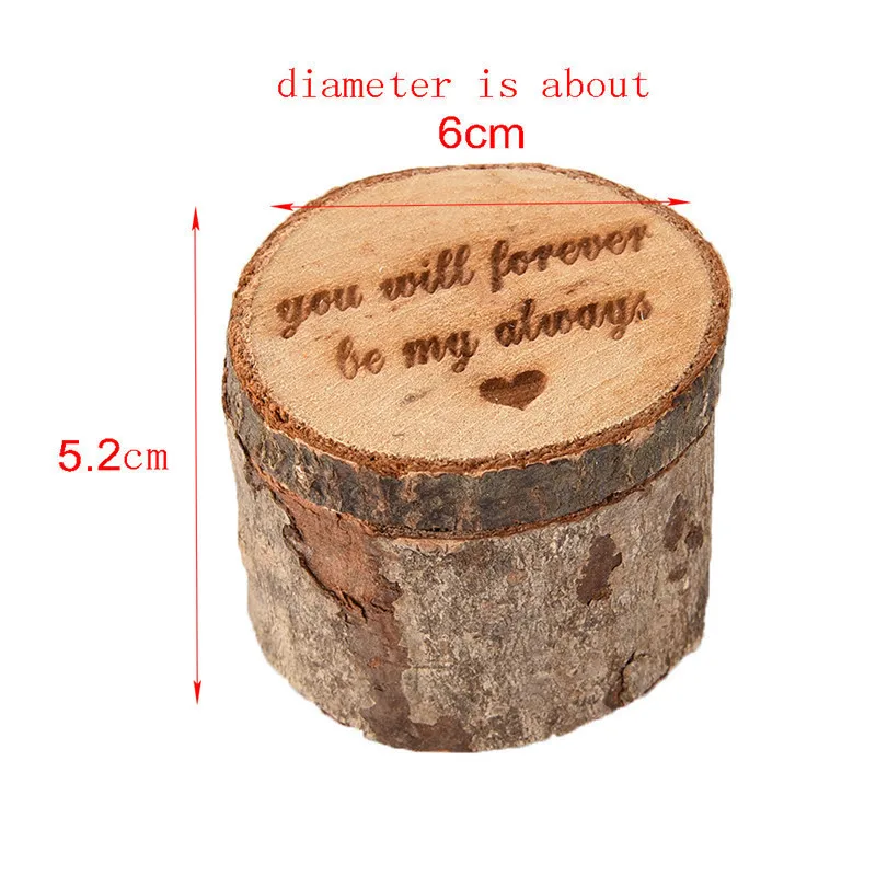 Персонализированные деревянные Свадебные кольца коробка для помолвки Кольца На