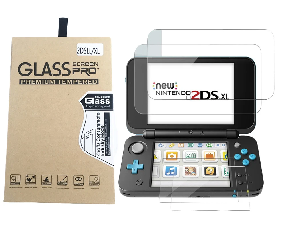 2 упаковки закаленное стекло верхняя Защита ЖК экрана HD Прозрачная кристальная