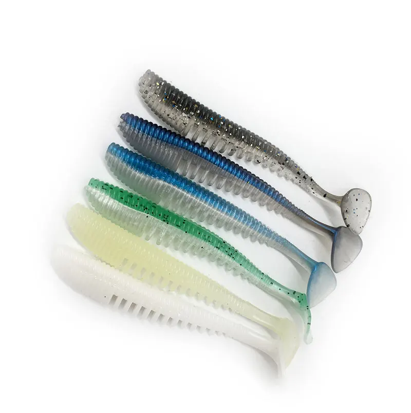 5pcs Soft Fishing Lure Silicone Bait Shad 11cm 5.2g Swimbait Vivid Pike Bass Artificial Tackle | Спорт и развлечения