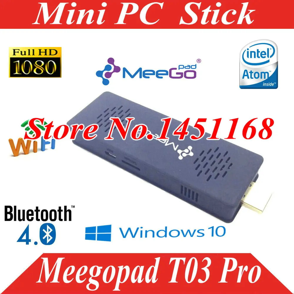 Windows 10 PC Dongle двойная система ПК четырехъядерный процессор Z3735F Intel HD Graphics Meegopad T03 Pro