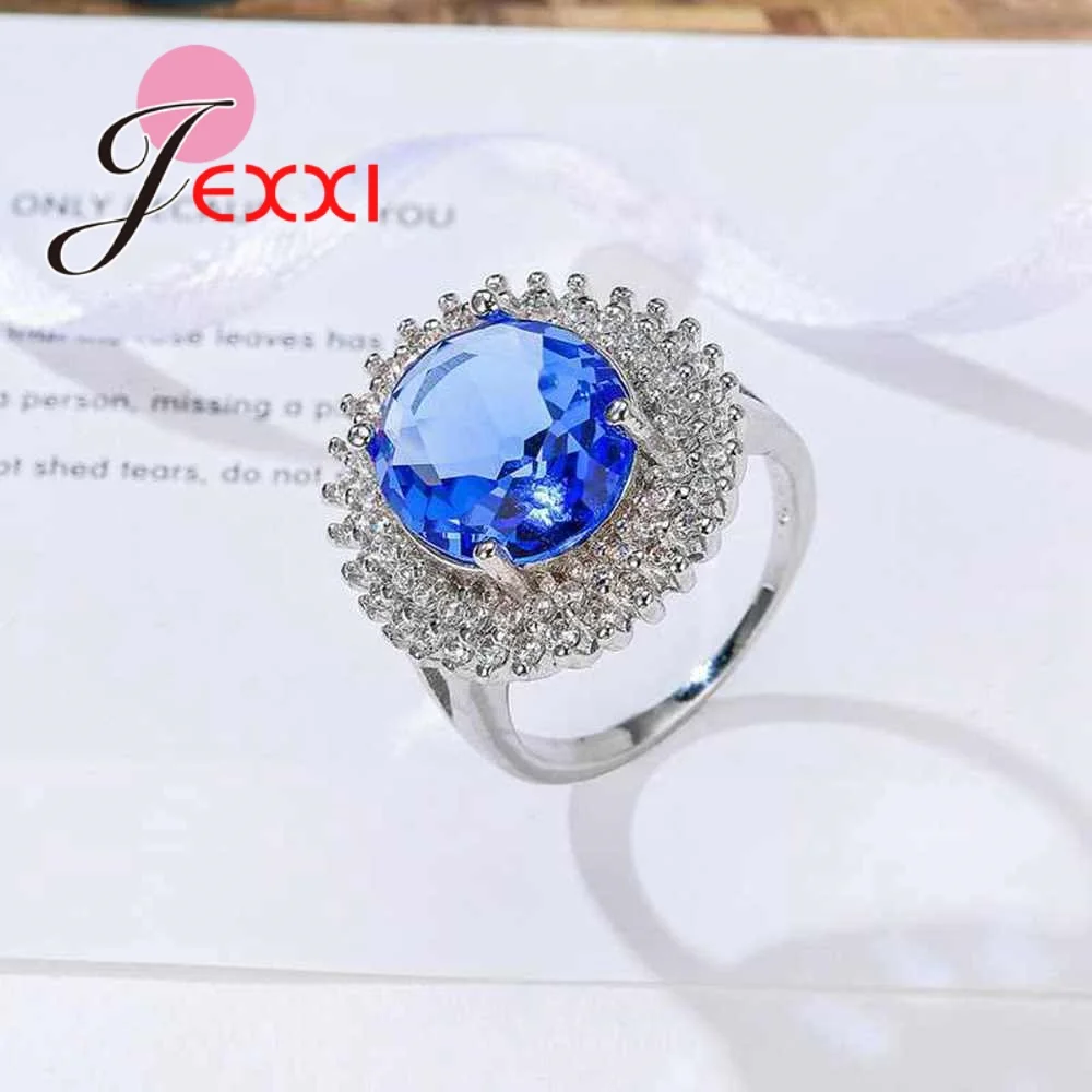 

Big Promotion Exquisite 925 Sterling Silver Micro Inlay Blue Green AAA Cubic Zircon Couple Knuckle Rings Anillos
