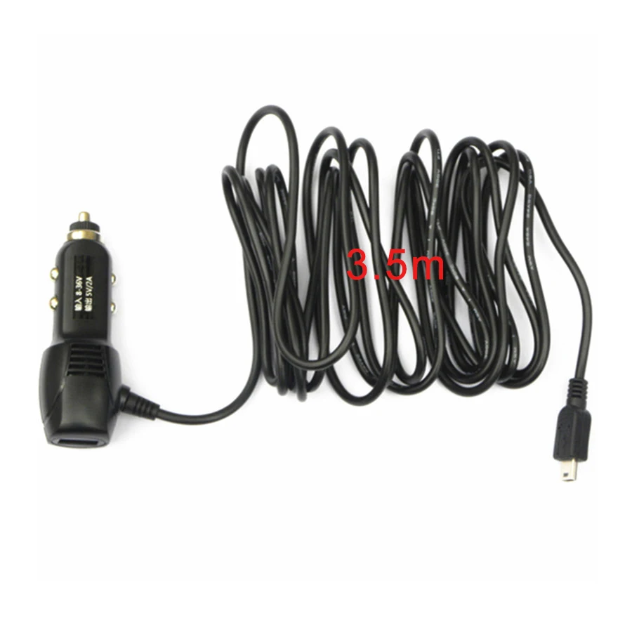 Адаптер для автомобильного зарядного устройства Mini / Micro USB 5 В 2 а с кабелем 3