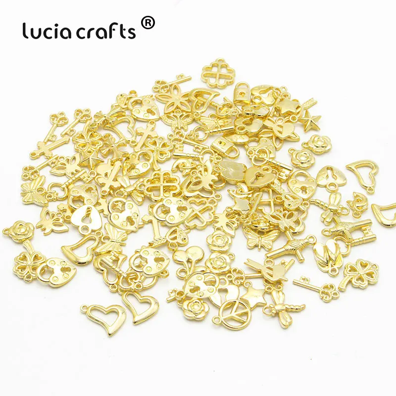Lucia crafts 10 г/лот разные размеры стили мульти вариант сплав Висячие DIY Ювелирные изделия/одежда ручной работы аксессуары материал G1005