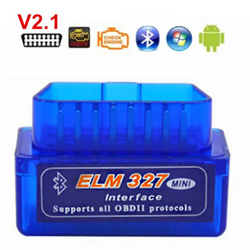 Мини Bluetooth OBD2 II авто диагностический ELM327 интерфейс сканер адаптер инструмент 2 1| |