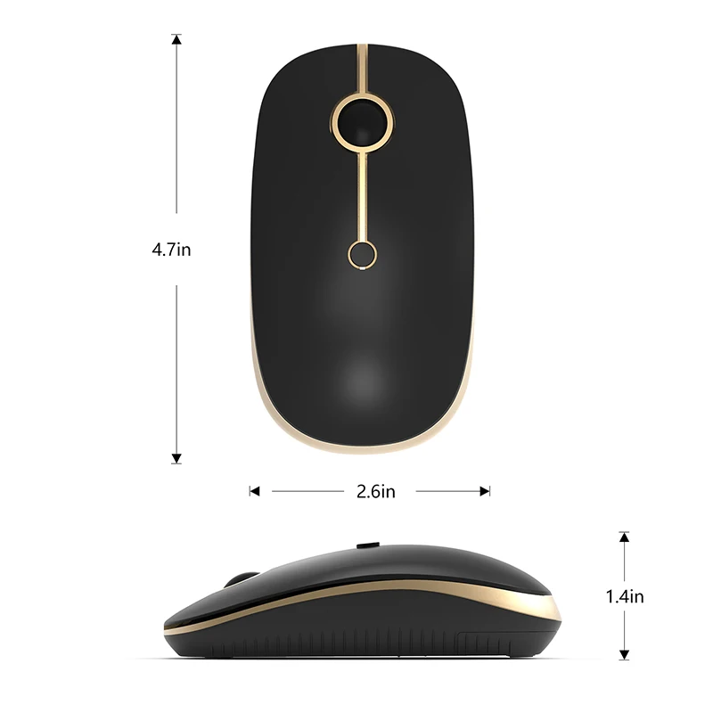 jelly comb 2 4g usb wireless mouse for computer bluetooth compati mouse for ipad laptop 2400 dpi gaming mouse silent mice free global shipping