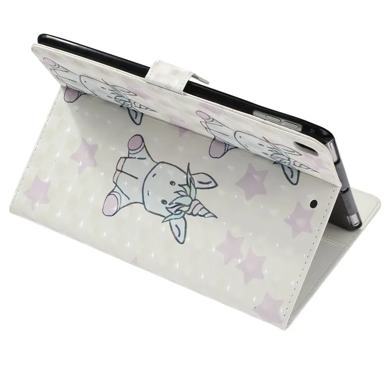 Wekays для Coque Apple, Ipad 9,7 мультфильм Единорог 3D Кожа Fundas чехол для Ipad 9,7 дюймов A1822 A1823 крышка чехол