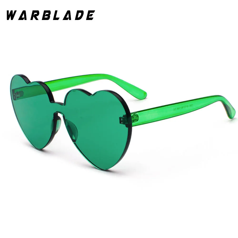 Heart Sunglasses for Ladies 2018 Hot Fashion Integrated UV Candy Eight Colour Steampunk Goggles Alloy+Resin Small | Аксессуары для