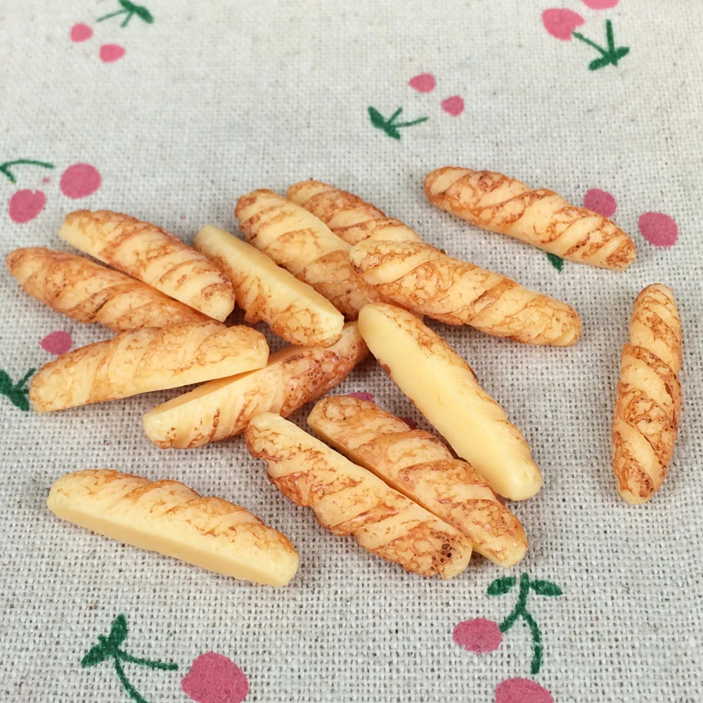 10 шт. Кабошон из смолы с плоским основанием искусственная еда хлеб украшение для