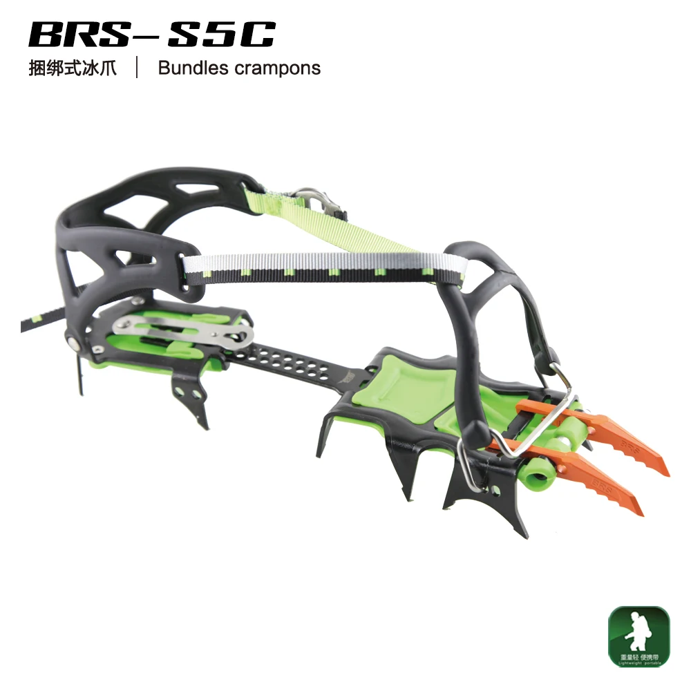 BRS Crampons ледяная захватывающая рукоятка для захвата снега с 14 шипами
